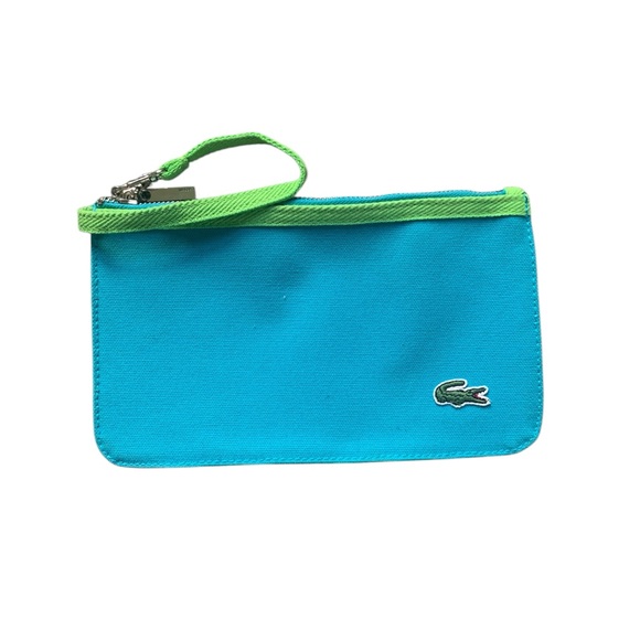 Lacoste Bright Blue and Green Wristlet - Picture 1 of 6